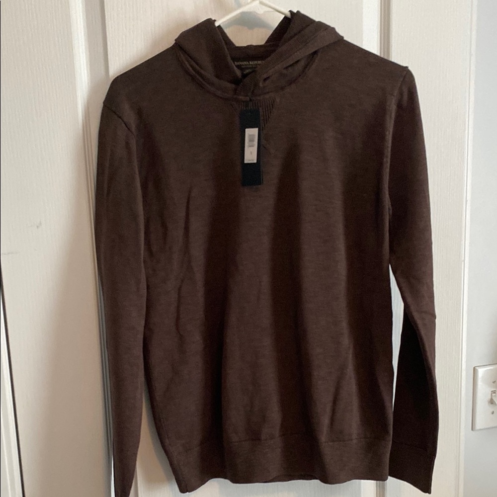 Men’s Banana Republic Brown Pullover Hoodie Sweater size S